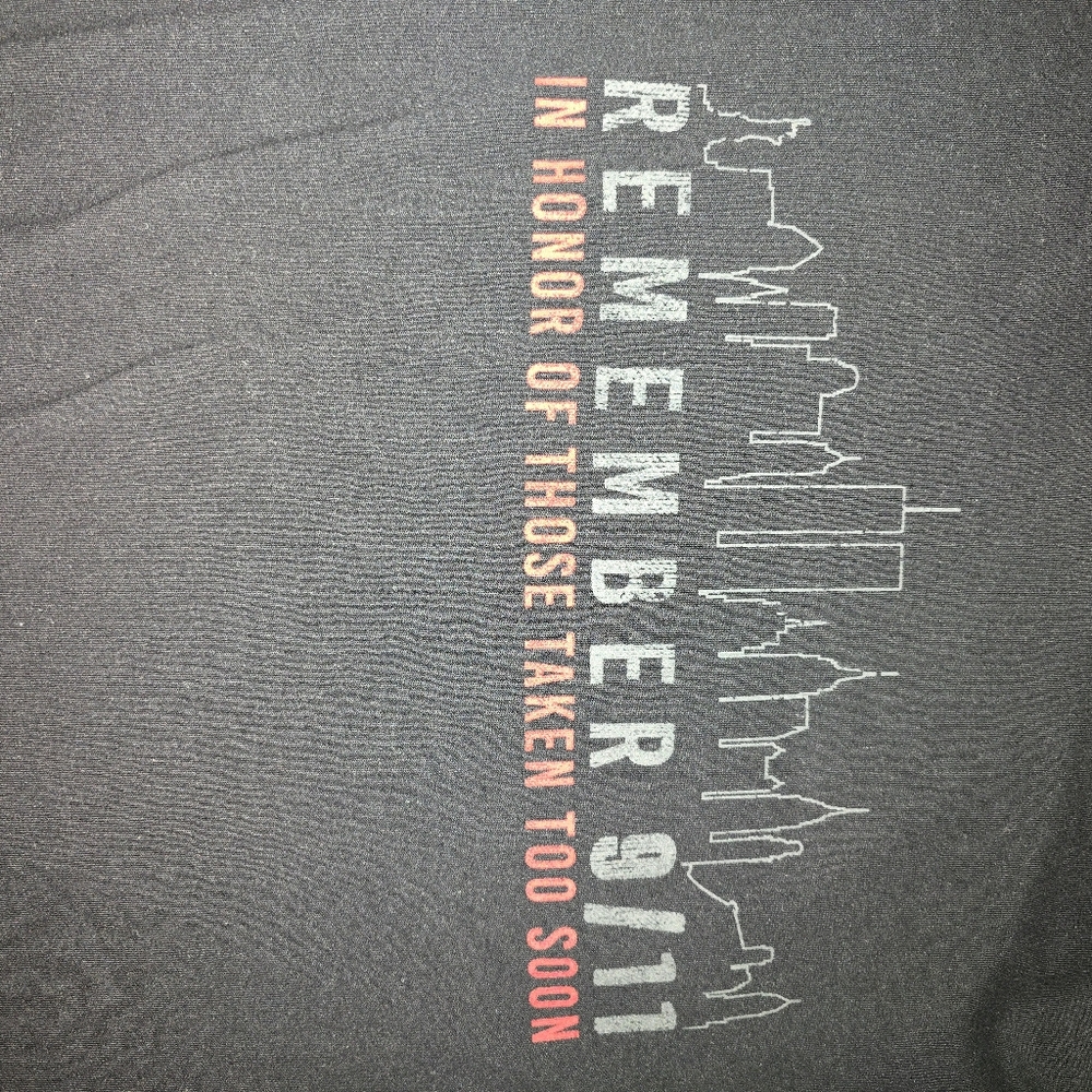 Black Graphic 9-11 T-Shirt Unisex XL - Picture 4 of 6